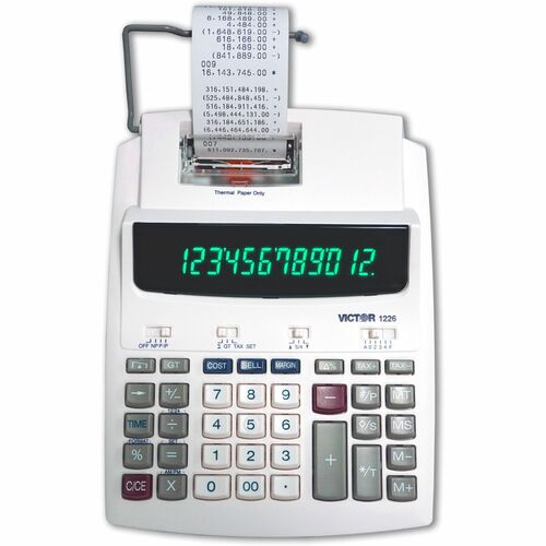 Victor VCT1226 12-Digit Thermal Printing Calculator