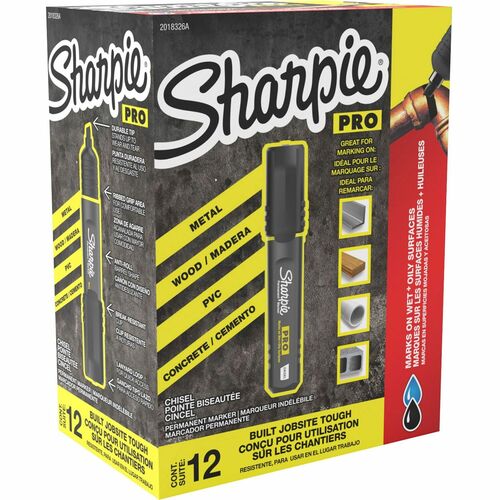 Sharpie SAN2018326A PRO Chisel Tip Permanent Markers