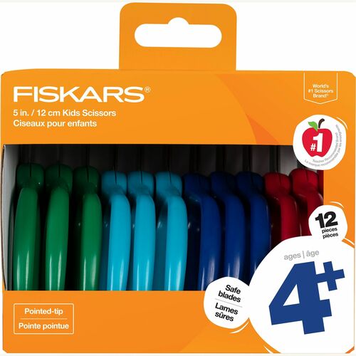 Fiskars FSK1067002 5" Pointed-tip Kids Scissors