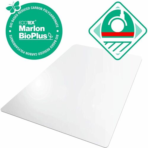 Floortex FLRNCCMFLBS0002 Eco Friendly Carbon Neutral Chair Mat for Hard Floors - 35" x 47"