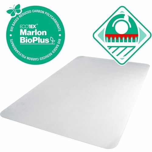 Floortex FLRNRCMFLBG0004 Eco Friendly Carbon Neutral Chair Mat for Low / Medium Pile Carpets