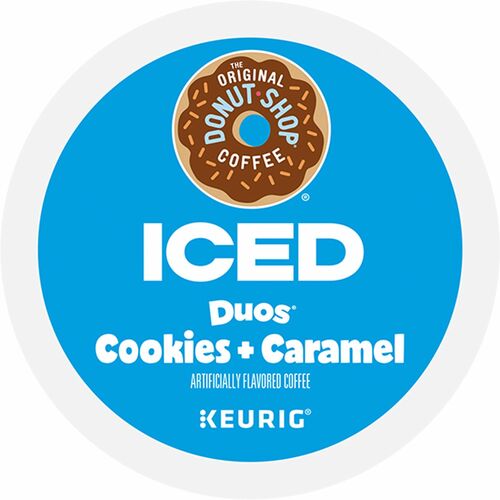 The Original Donut Shop® GMT9881 K-Cup Iced Duos Cookies and Caramel Coffee