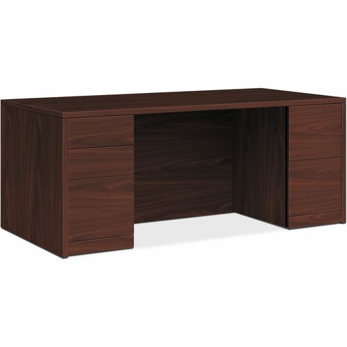 HON HON105891NN 10500 Series Mahogany Laminate Office Desking