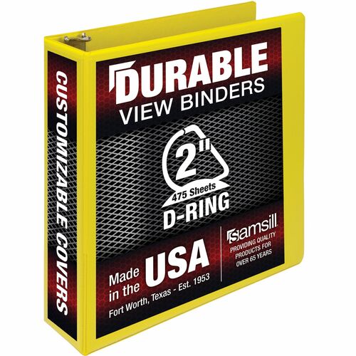 Samsill SAM16461 Durable Three-Ring View Binder