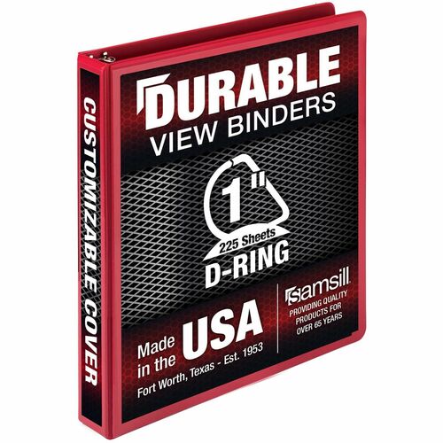 Samsill SAM16433 Durable Three-Ring View Binder