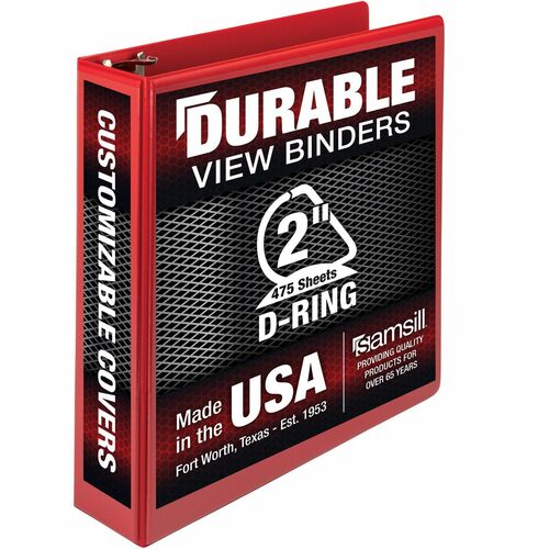 Samsill SAM16463 Durable Three-Ring View Binder