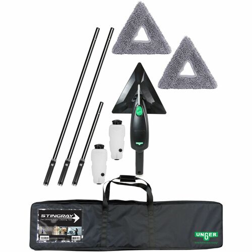 Unger UNGSRKB7 Stingray Refillable Microfiber Cleaning Kit