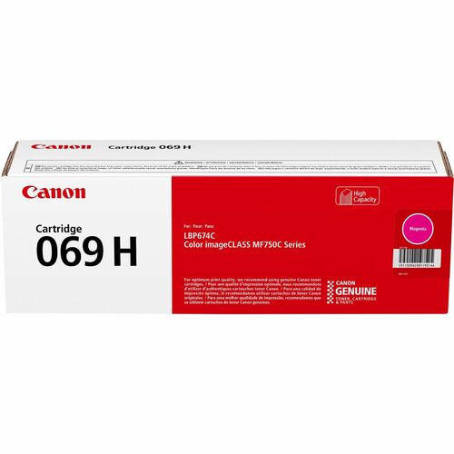 Canon CNMCRTDG069HMA 069 Original High Yield Laser Toner Cartridge - Magenta - 1 Each