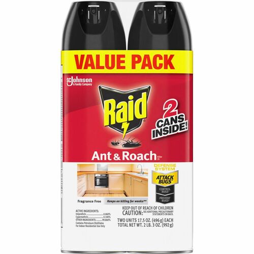 Raid SJN386225CT Ant & Roach Killer Spray