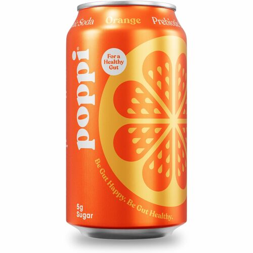 Poppi POI50003 Orange-Flavored Prebiotic Soda
