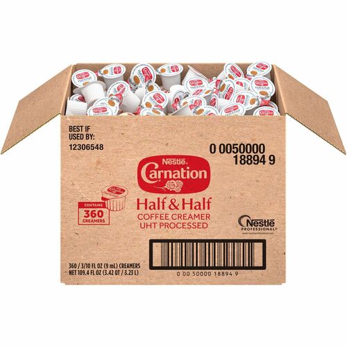 Carnation NES18894 Half and Half Liquid Coffee Creamer Singles
