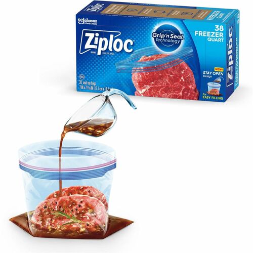 Ziploc® SJN351177 Grip n' Seal Freezer Bags