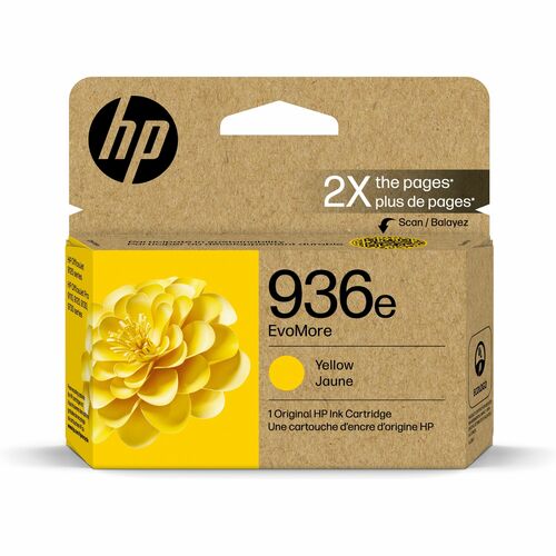 HP HEW4S6V5LN EvoMore 936e Original High Yield Inkjet Ink Cartridge - Yellow - 1 Each