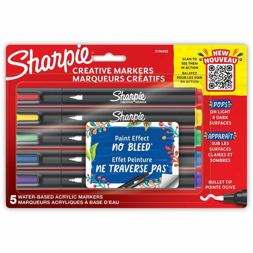 Sharpie SAN2196902 Creative Markers, Water-Based Acrylic Markers, Bullet Tip