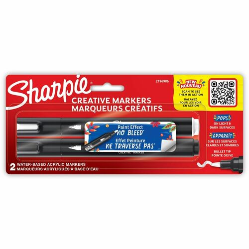 Sharpie SAN2196906 Creative Markers, Water-Based Acrylic Markers, Bullet Tip
