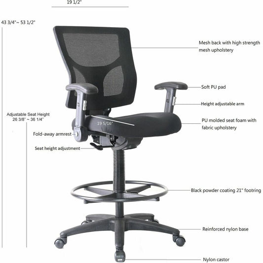 Lorell LLR62021 Conjure Office Stool