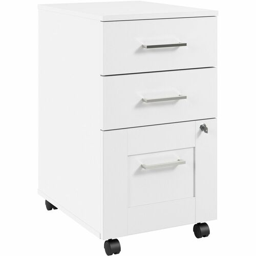 Bush Business Furniture BSHHHF116WH Hampton Heights 3 Drawer Mobile File Cabinet
