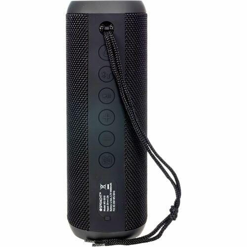 Spracht SPTWS5010 Blunote Turbo Portable Bluetooth Speaker System - 20 W RMS - Matte Black