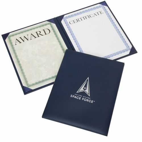 SKILCRAFT® NSN7148885 Padded Award Certificate Binder with USSF Seal
