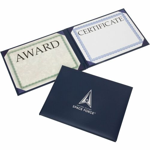SKILCRAFT® NSN7148886 Padded Award Certificate Binder with USSF Seal