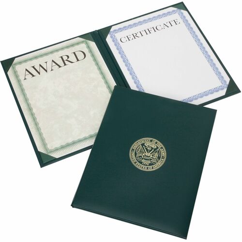 SKILCRAFT® NSN7146627 Padded Award Certificate Binder with Army Seal