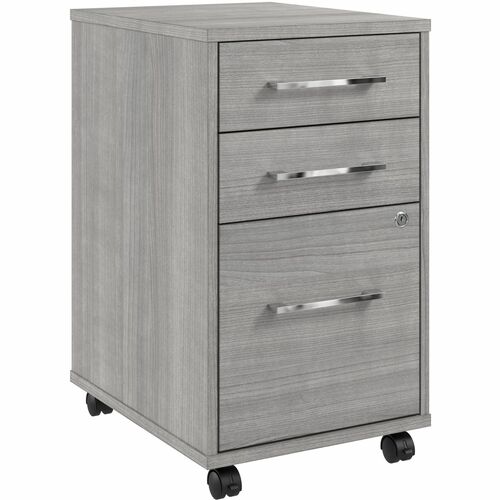 Bush Business Furniture BSHHUF116PG Hustle 3 Drawer Mobile File Cabinet