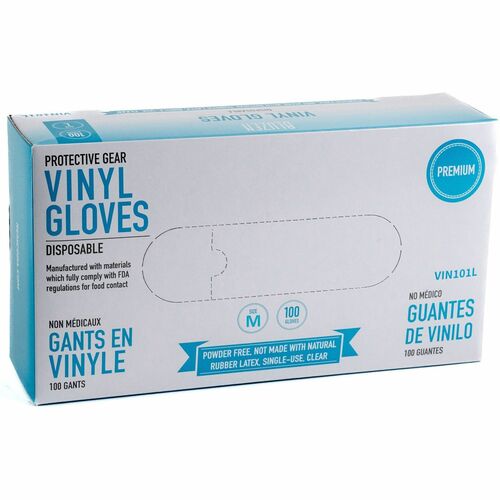 Remcoda RMLVIN101M Powder-Free Vinyl Gloves