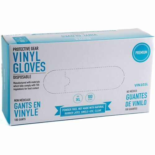 Remcoda RMLVIN101XL Powder-Free Vinyl Gloves