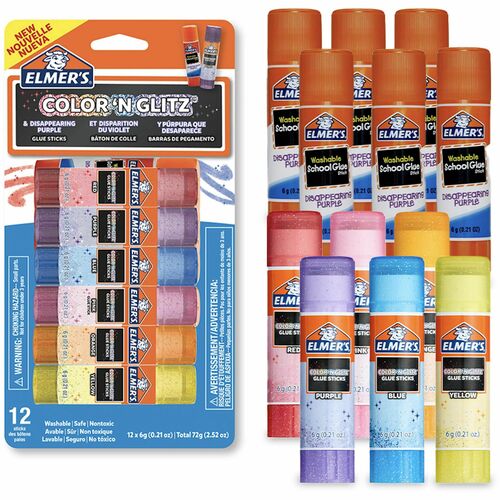 Elmer's EPI2197116 Color 'N Glitz Glue Sticks