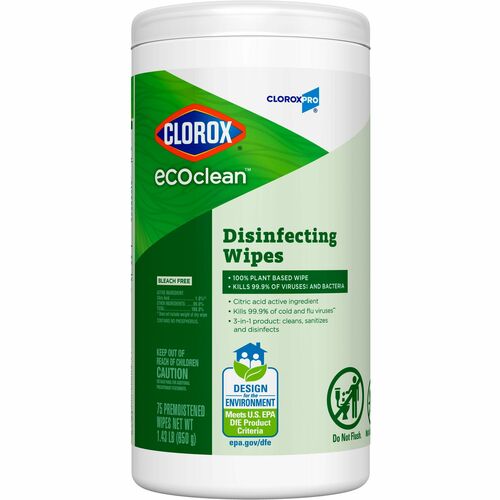 CloroxPro™ CLO60605 EcoClean Disinfecting Wipes