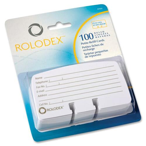 Rolodex ROL67553 Rotary File Petite Card Refills