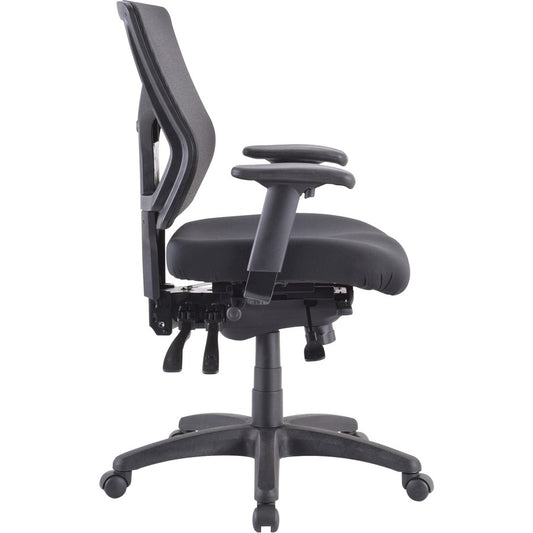 Lorell LLR6200141 Multifunctional Mesh Mid-back Executive Chair