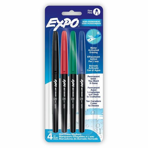 Expo SAN2211318 Wet Erase Markers, Fine Tip