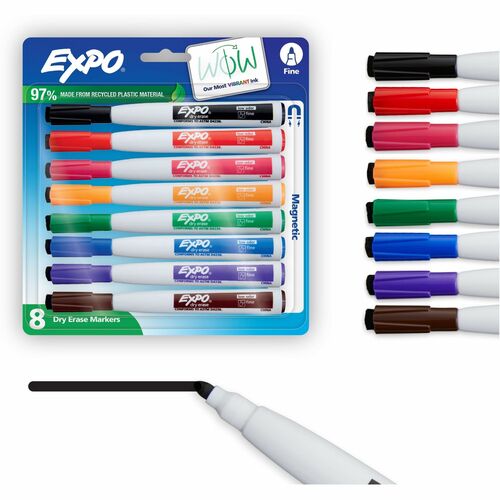 Expo SAN1944748A Eraser Cap Fine Magnetic Dry Erase Markers