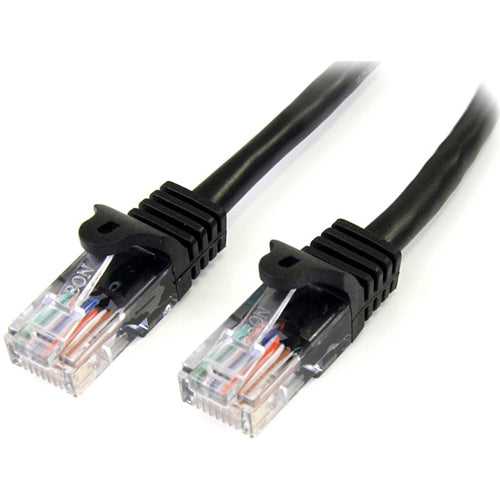 StarTech.com STC45PATCH50BK 50 ft Black Cat5e Snagless Patch Cable