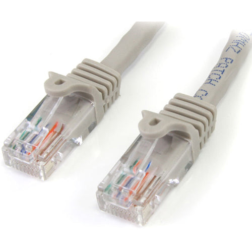 StarTech.com STC45PATCH7GR 7 ft Gray Snagless Cat5e UTP Patch Cable