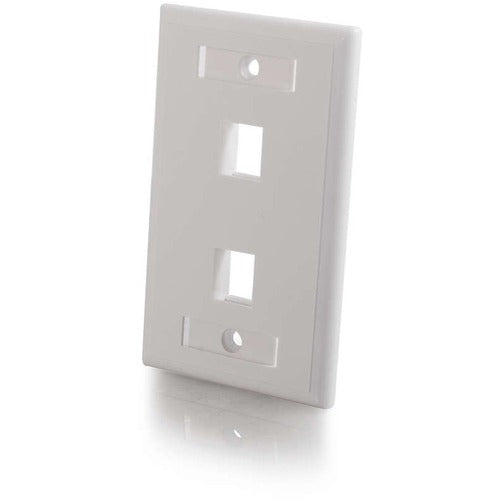 C2G CGO03411 2 Socket Keystone Network/Multimedia Faceplate