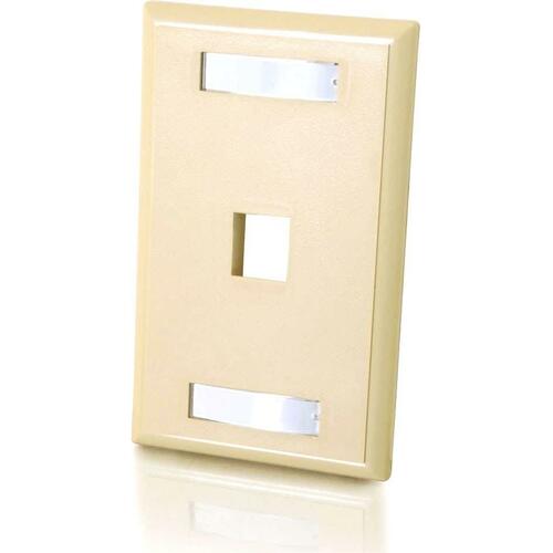 C2G CGO03710 1 Socket Keystone Network/Multimedia Faceplate