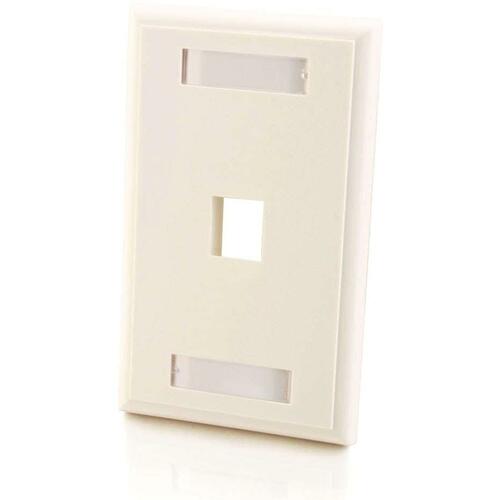 C2G CGO03410 1 Socket Keystone Network/Multimedia Faceplate