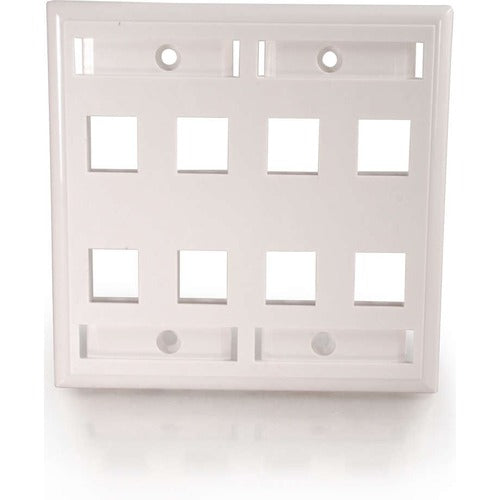 C2G CGO03415 8 Socket Keystone Network/Multimedia Faceplate