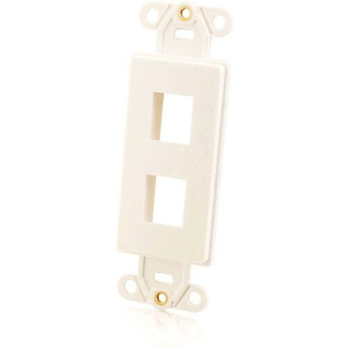 C2G CGO03721 2 Socket Decorative Multimedia Keystone Insert