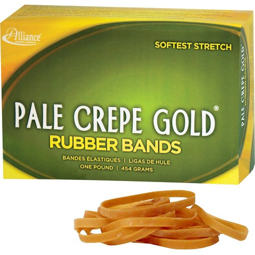 Alliance Rubber ALL20185 Pale Crepe Gold Rubber Bands