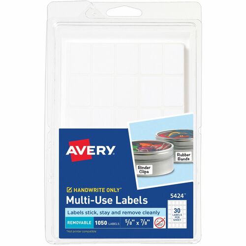Avery® AVE05424 Avery® Removable ID Labels