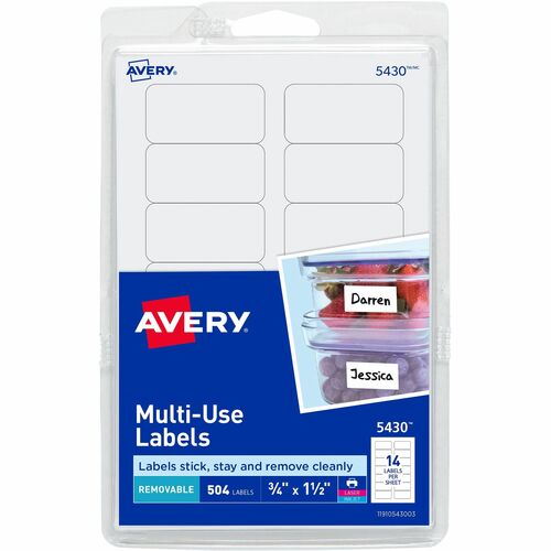 Avery® AVE05430 Avery® Removable ID Labels