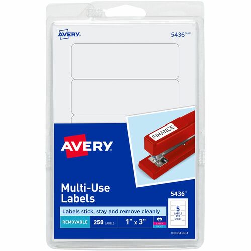 Avery® AVE05436 Avery® Removable ID Labels