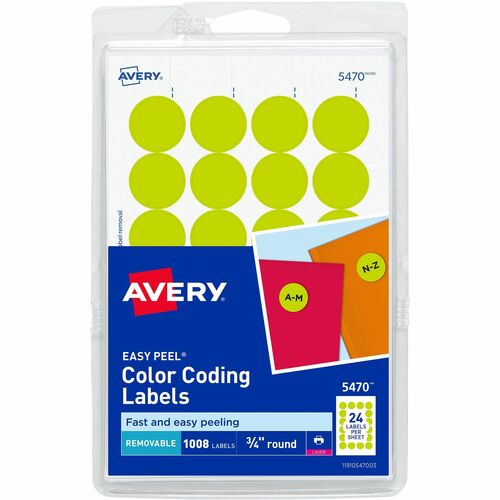Avery® AVE05470 Avery® Color-Coding Labels