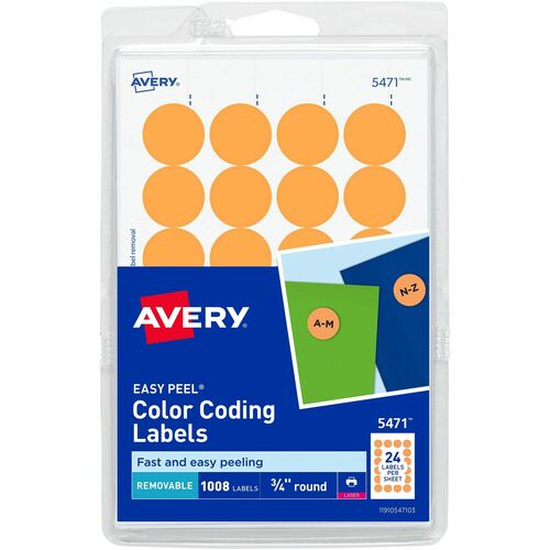 Avery® AVE05471 Avery® Color-Coding Labels