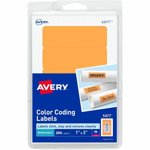 Avery® AVE05477 Avery® Rectangular Color-Coding Labels