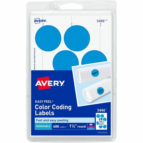 Avery® AVE05496 Avery® 1-1/4" Color-Coding Labels