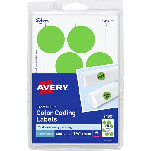 Avery® AVE05498 Avery® 1-1/4" Color-Coding Labels